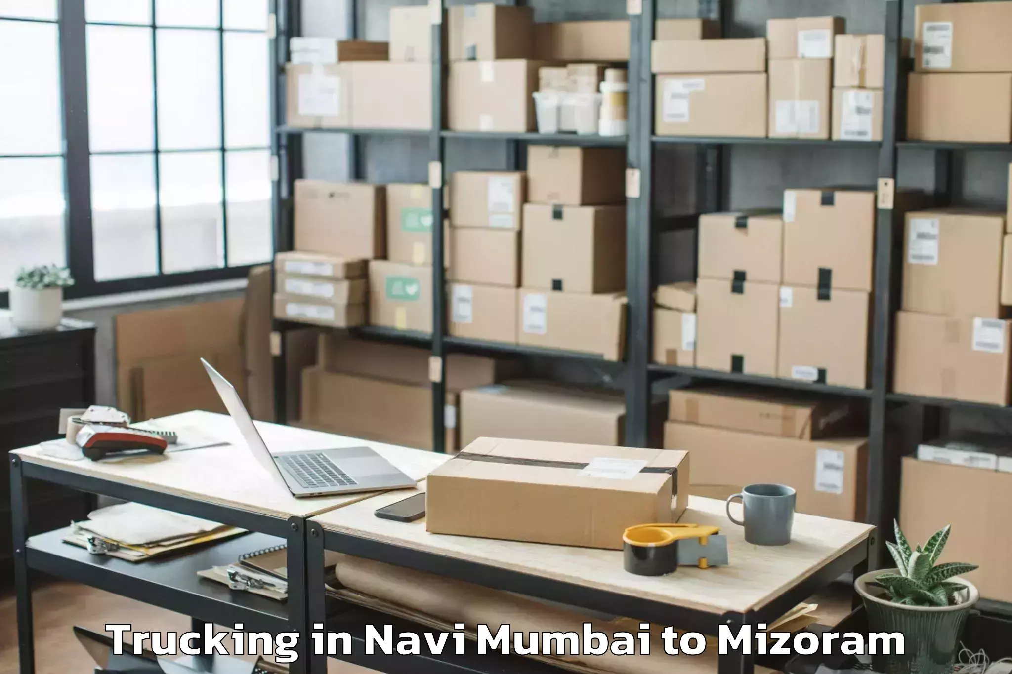 Book Your Navi Mumbai to Icfai University Mizoram Aizaw Trucking Today